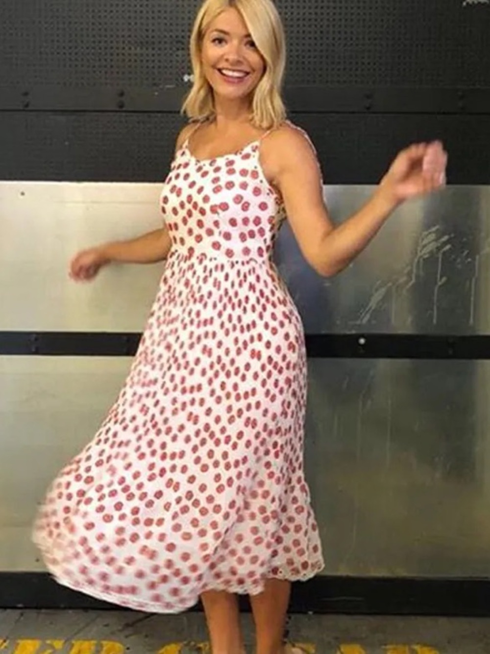 Whistles Salome Lenno Print Poppy Midi Dress Size 2
